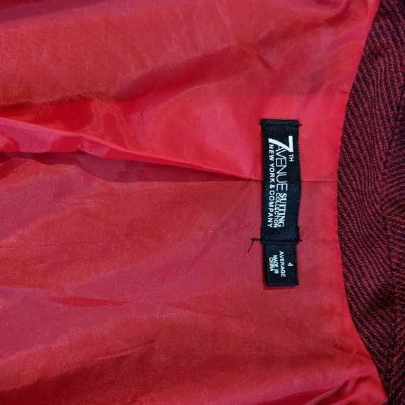 New York and Company Blazer red Tweed size 4 - Picture 5 of 5